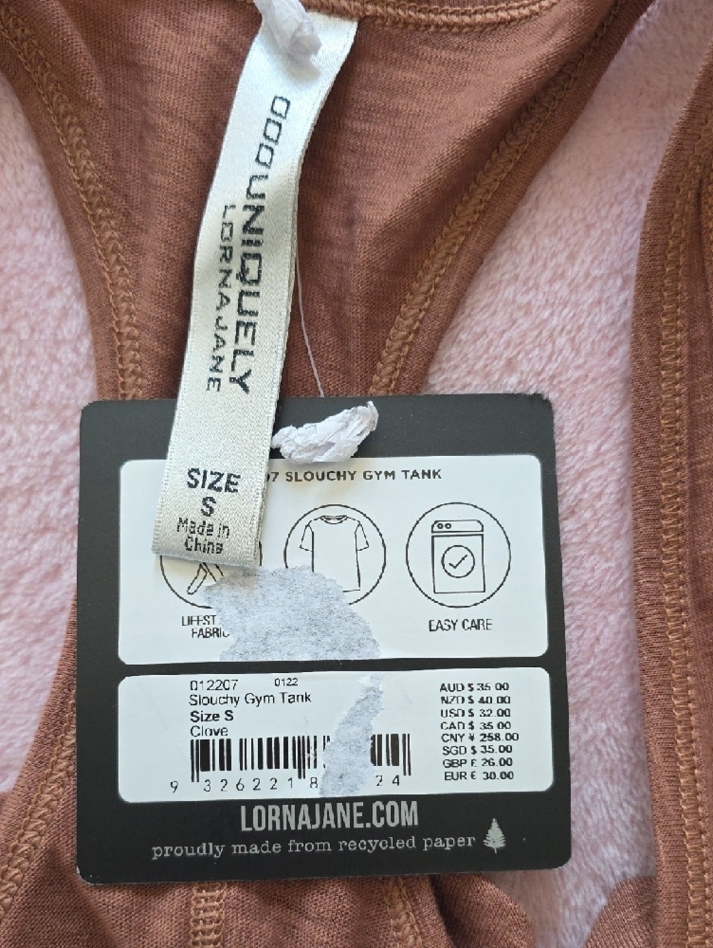 Lorna Jane Rust Racerback Tank - Picture 6 of 6